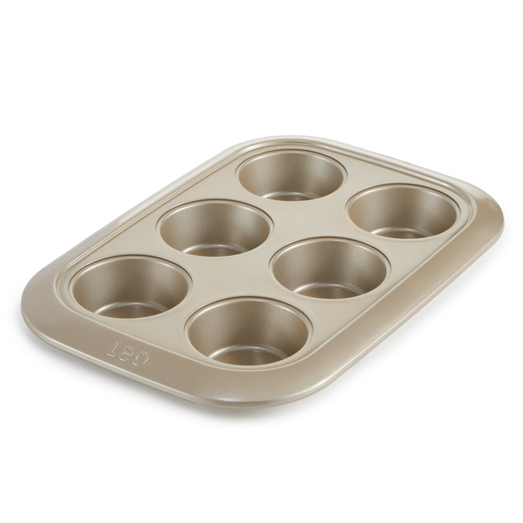 BergHOFF Balance Non-Stick Carbon Steel 6-Cup Cupcake Pan 2.5