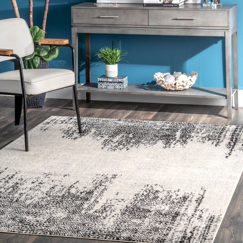 Genero Abstract Indoor Rug, Rectangle 4' x 6'