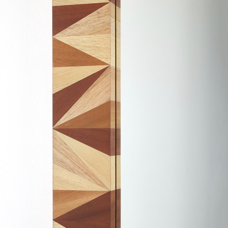 Calico Rectangle Solid Wood Mirror