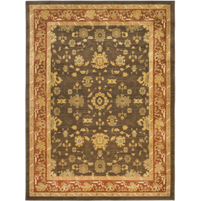 Tapis brun / rouge Christensen