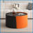 Space-Saving Black Round Nesting Coffee Table with Extendable Top &amp; Storage, MDF, No Assembly &amp; Easy to Clean-1665632403