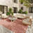 Foundry Select Versatile Diamond Coral/Orange Indoor/Outdoor Area Rug-700996451