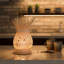 Lampe de table en rotin et osier 14 "avec base en bois Vimet