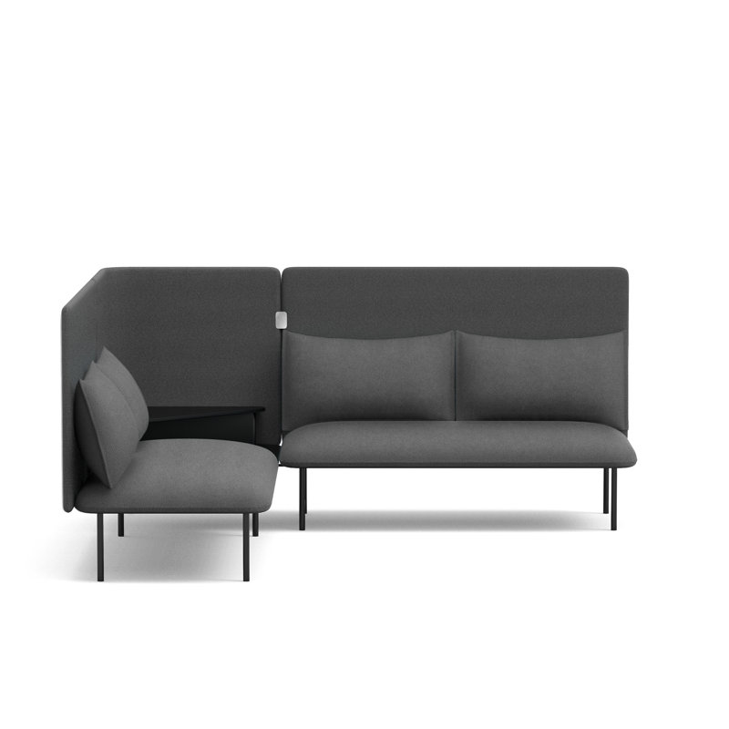 Canapé QT Adaptable, Gris foncé