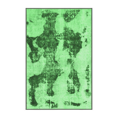 Washable Abstract Indoor Rug