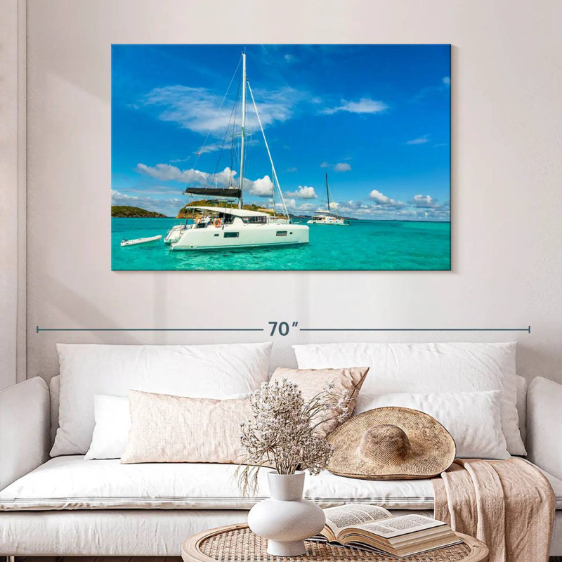 Mehar Catamarans dans les Caraïbes, H 32 po x l 48 po