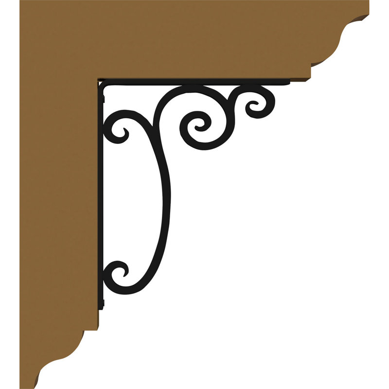 Support triple en fer traditionnel Avery 8 po, Cèdre rouge de l'Ouest l 3 1/2 po x T 2 po (lisse, H 14 po x P 11 1/2 po