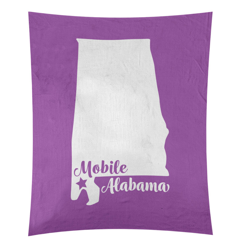 Tapisserie mobile Alabama, H 27,5 po x l 37,5 po, Violet