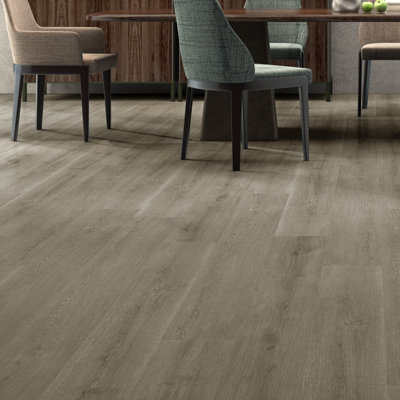 9" x 60" x 7mm Oak Click Lock SPC Luxury Vinyl Plank