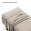 Repose-pieds de rangement rembourré avec motif à losanges de style italien moderne