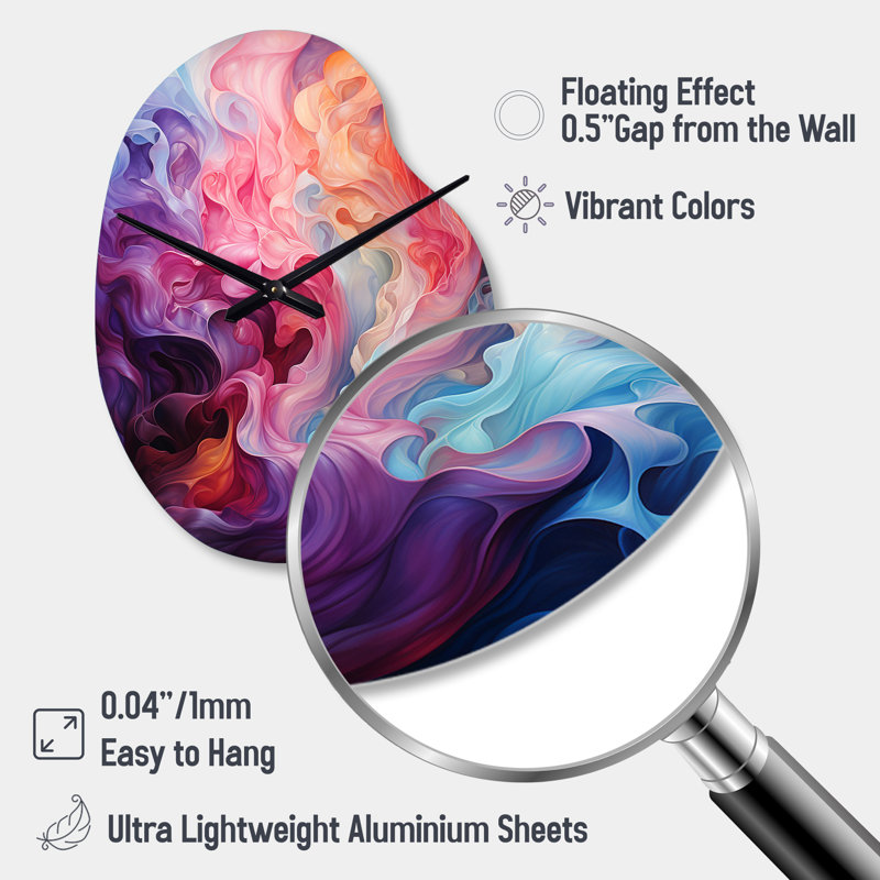 Horloge murale 3D Opt Art Radiant Spectrum II, Petit