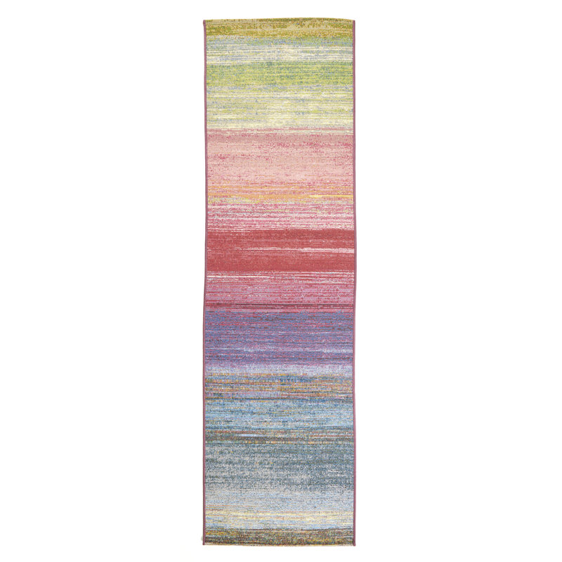Timayah Power Loomed Polypropylene Indoor/Outdoor Rug, 2'2x7'6