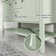 48“ Double Sink Bathroom Vanity With Resin Countertop, Faucet, 2 Doors 2 Drawers With Open Shelf