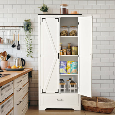 Garde-manger de 71 po de hauteur avec tiroirs et tablettes