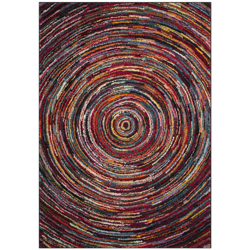Miley Performance Abstract Rug, Rectangle 5'3" x 7'6"