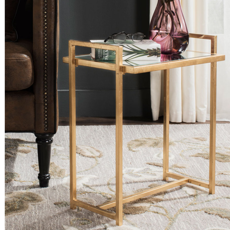 Glass Top End Table