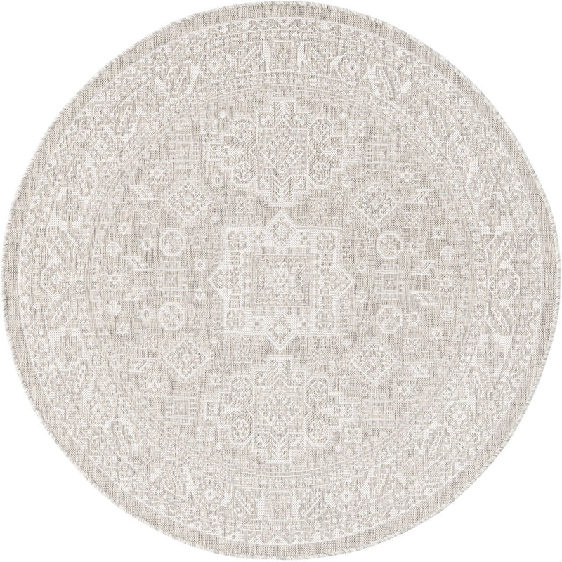 Tapis d'extérieur Chand, Rond 5 pi 3 po