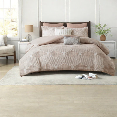 Textured Cotton Bedding Sets King Cal King, Farmhouse Home Comfort