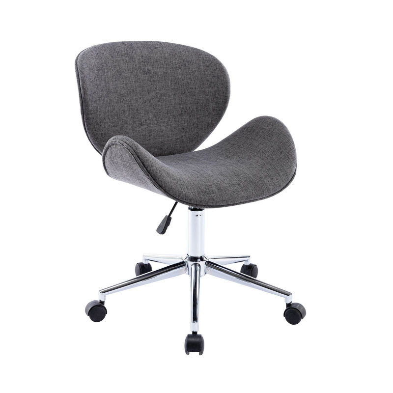 Chaise de travail Akimasa, gris, Tissu