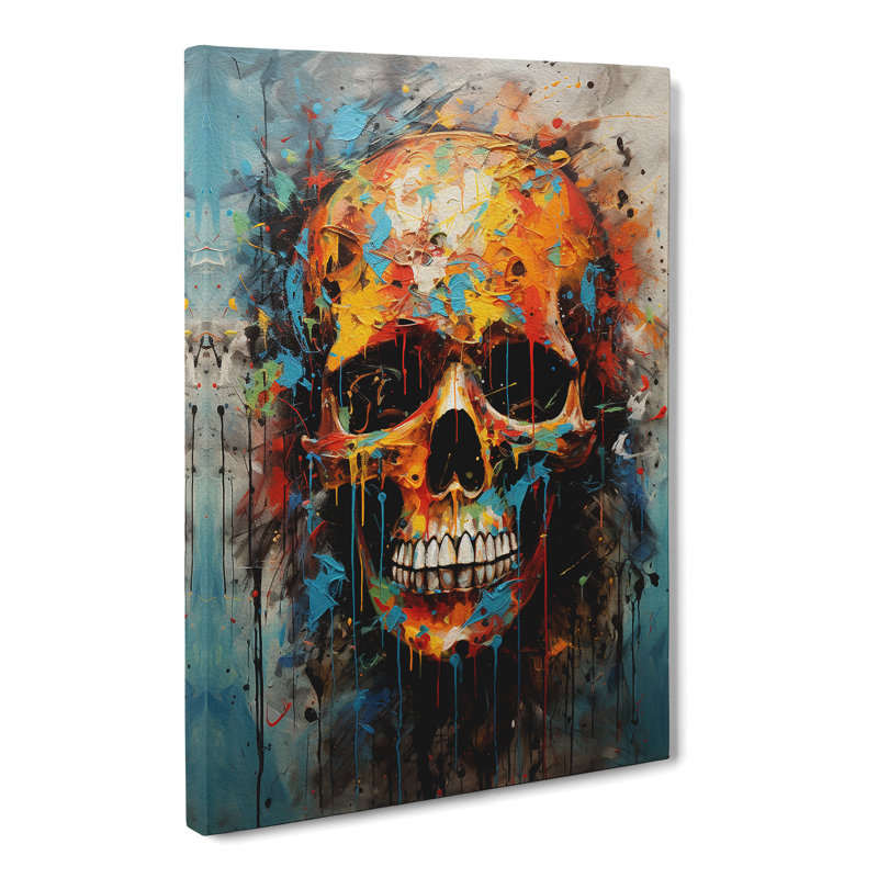 Skull Expressionism - Print, 50cm H x 35cm W x 3cm D