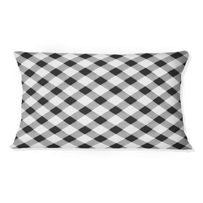 Coussin noir moderne Houndstooth I - Modern