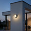 UltraBeam 6 Watt LED Round Outdoor LED Wall Light With Eyelid - 150mm Diameter-135318341
