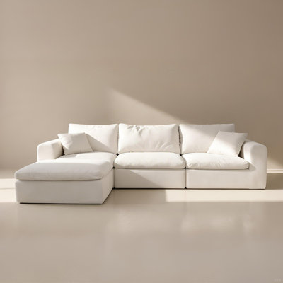 Boneless Modular Sectional Boneless Couch, Oversized Cloud Sofa With High Back Pillows, No Assembly Required Couches For Living Room & Apartment, Comfy Seating For Families & Renters