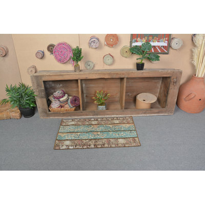 Tapis neutres, tapis anatoliens, tapis rétro, petits tapis verts de 1,8 pi x 3,1 pi, tapis turcs