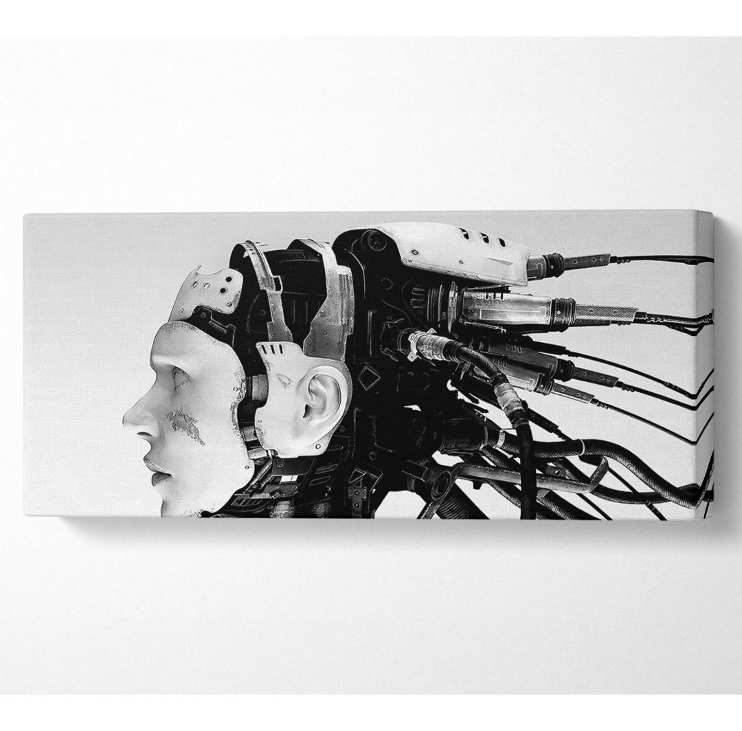 Roboterfrau Panoramaleinwand