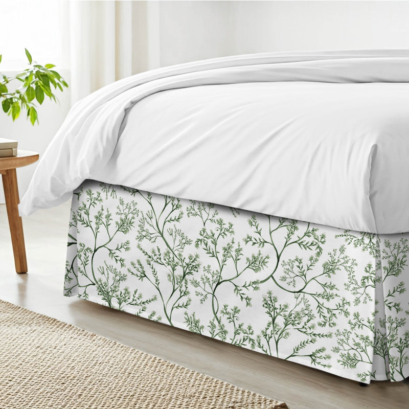 Tinsley Ivy Cotton Bedskirt, Full, 15"