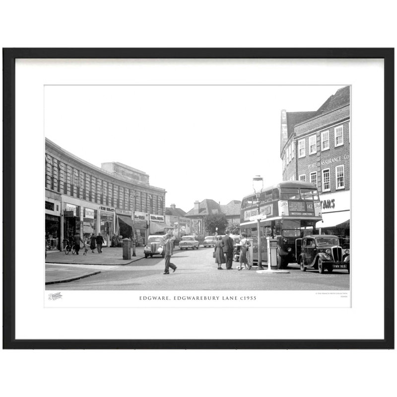 Edgware, Edgwarebury Lane C1955 by Francis Frith - Single Picture Frame Print, 28cm H x 36cm W x 2.3cm D