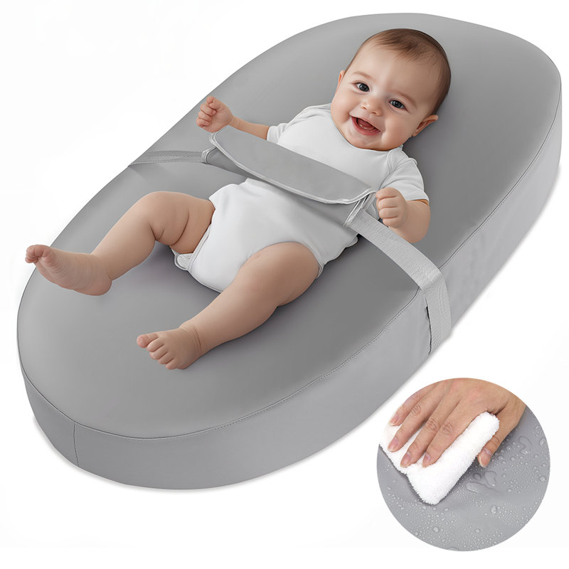 Baby Changing Pad, Soft Portable Changing Pad, Fits All Changing Table, Waterproof Firm Padding, Gray