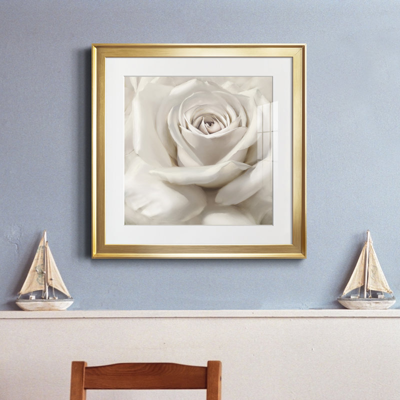 «Dreamy II», reproduction d'art sur papier encadré, H 30,5 po x l 30,5 po x P 1,5 po, Encadrement doré