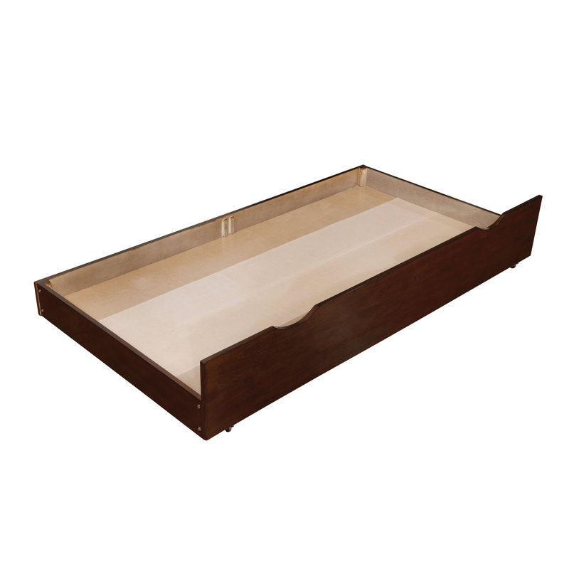 Lit-bateau avec couchette Kahi, Double, Cerisier brun