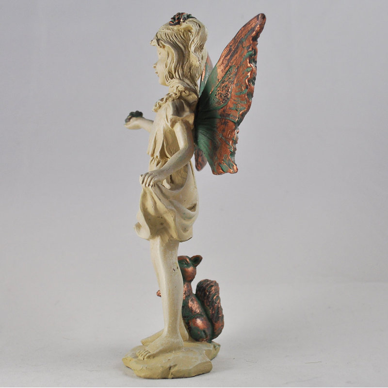 Arundel Forest Fairy Standing with a Squirrel Statue