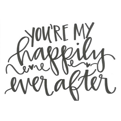 You're My Happily Ever After - Wrapped Canvas Textual Art -  Winston Porter, C6121C245DE14ECCB8D94921CCDD2772