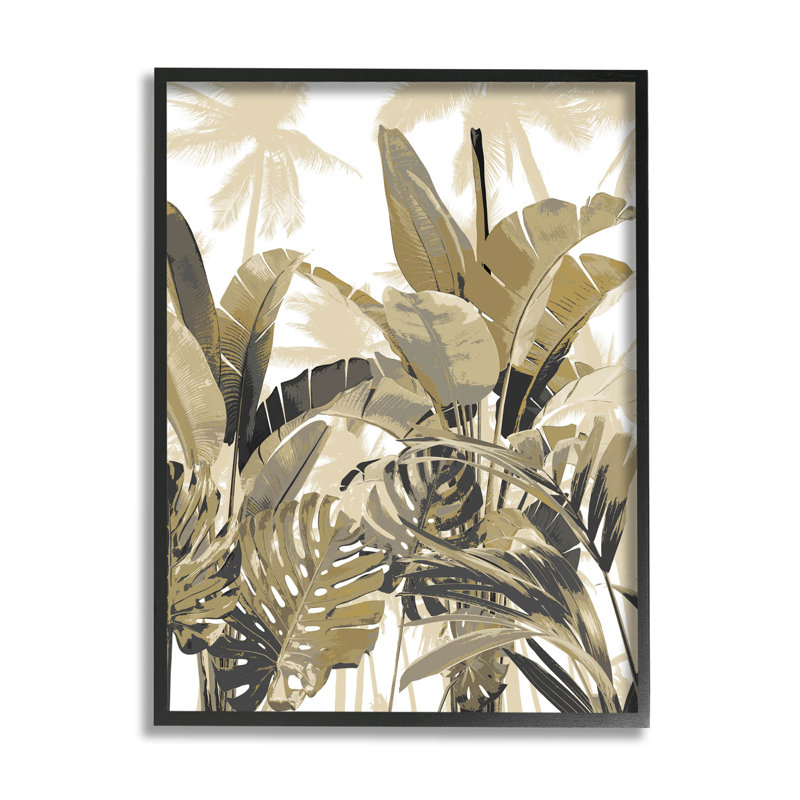 «Tropical Layered Summer Palms», estampe numérique par Kristen Drew, H 14 po x l 11 po x P 1,5 po