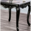 Table de bout Champagne - finition traditionnelle en bois massif, conception, pieds, l 26,5 po x P 28,5 po, H 24,5 po et placage, unité simple
