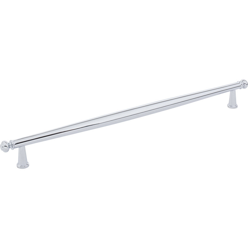 Coddington Bar Pull, Polished Chrome, 12" Center To Center