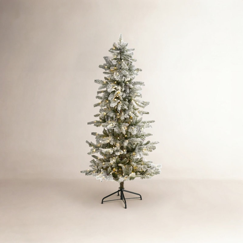 Lighted Artificial Christmas Tree, 6.5' H
