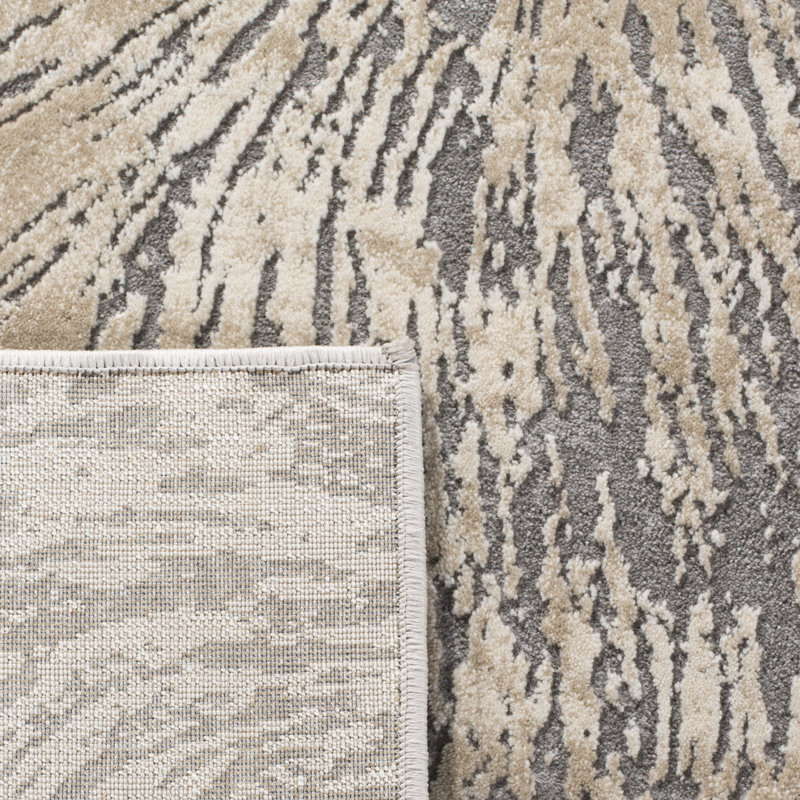 Wendi Performance Abstract Rug, Square 6'7"