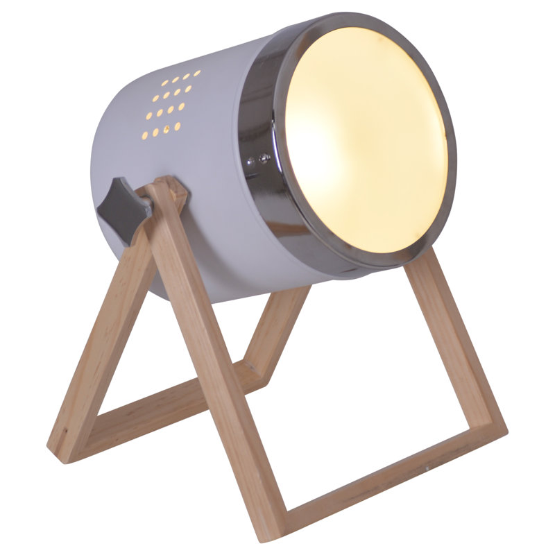 Rohan Novelty Lamp, White/Silver