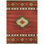Tapis rouge / blanc / brun en polyester tissé à la machine intérieur / extérieur Binette