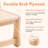 Wooden Toddler Chair, Kids Wood Desk Or Activity Chair Chair and Ottoman (Set of 2)