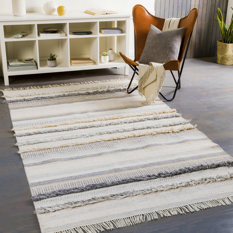 Jonesville Striped Indoor / Outdoor Rug, Rectangle 8' x 10'
