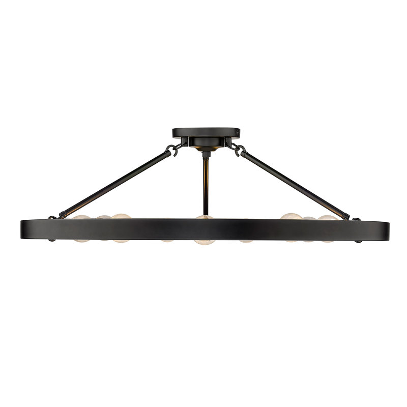 Plafonnier semi-encastré 9 lumières 32 po Easterwood