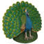 Statue de jardin plume de paon