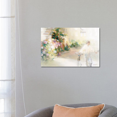 Two Happy People by Willem Haenraets - Wrapped Canvas Painting
