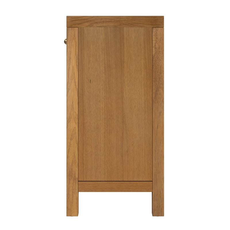 Nora 54 in. W Wood 1 Drawer 2 Door Accent Storage Cabinet, Natural