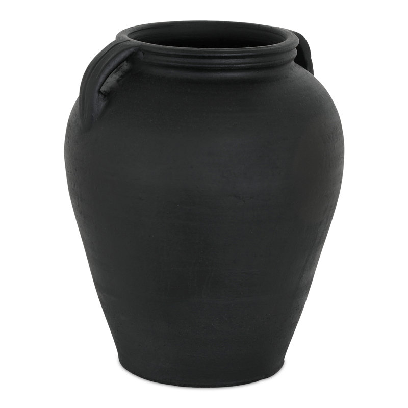 Vase Jovi en terre cuite noire